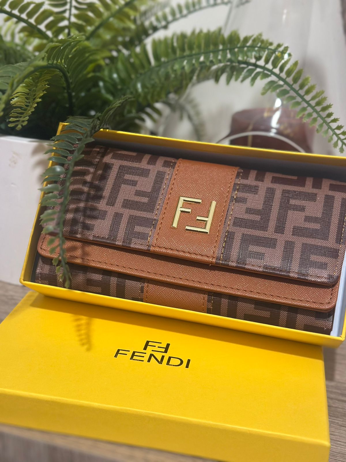Fendi FF Monogram Continental Wallet