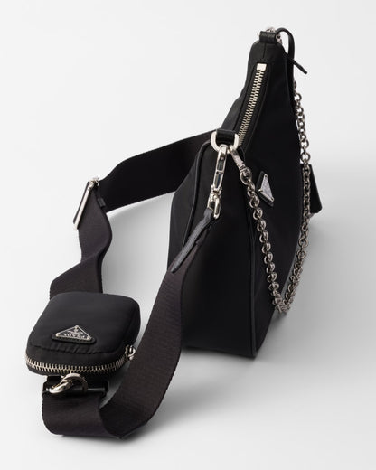 Prada Re-Edition Nylon Shoulder Bag with Mini Pouch