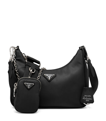 Prada Re-Edition Nylon Shoulder Bag with Mini Pouch